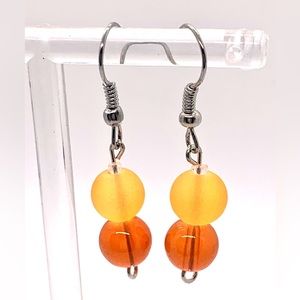 [Orange Juice] Cute Unique Beaded Earrings